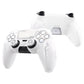 PlayVital 2 Set Futuristic CyberMech Design Silicone Case with Thumb Grips for PS5 Wireless Controller, Compatible with PS5 Official Charging Dock - White - CHXPFP007 PlayVital