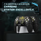 PlayVital 2 Set Runes Edition Silicone Cover Skin for PS5 Controller with Thumb Grips & Touchpad Skin & D-pad Area Sticker, Compatible with PS5 Charging Dock - Black - FVEPFP005 PlayVital