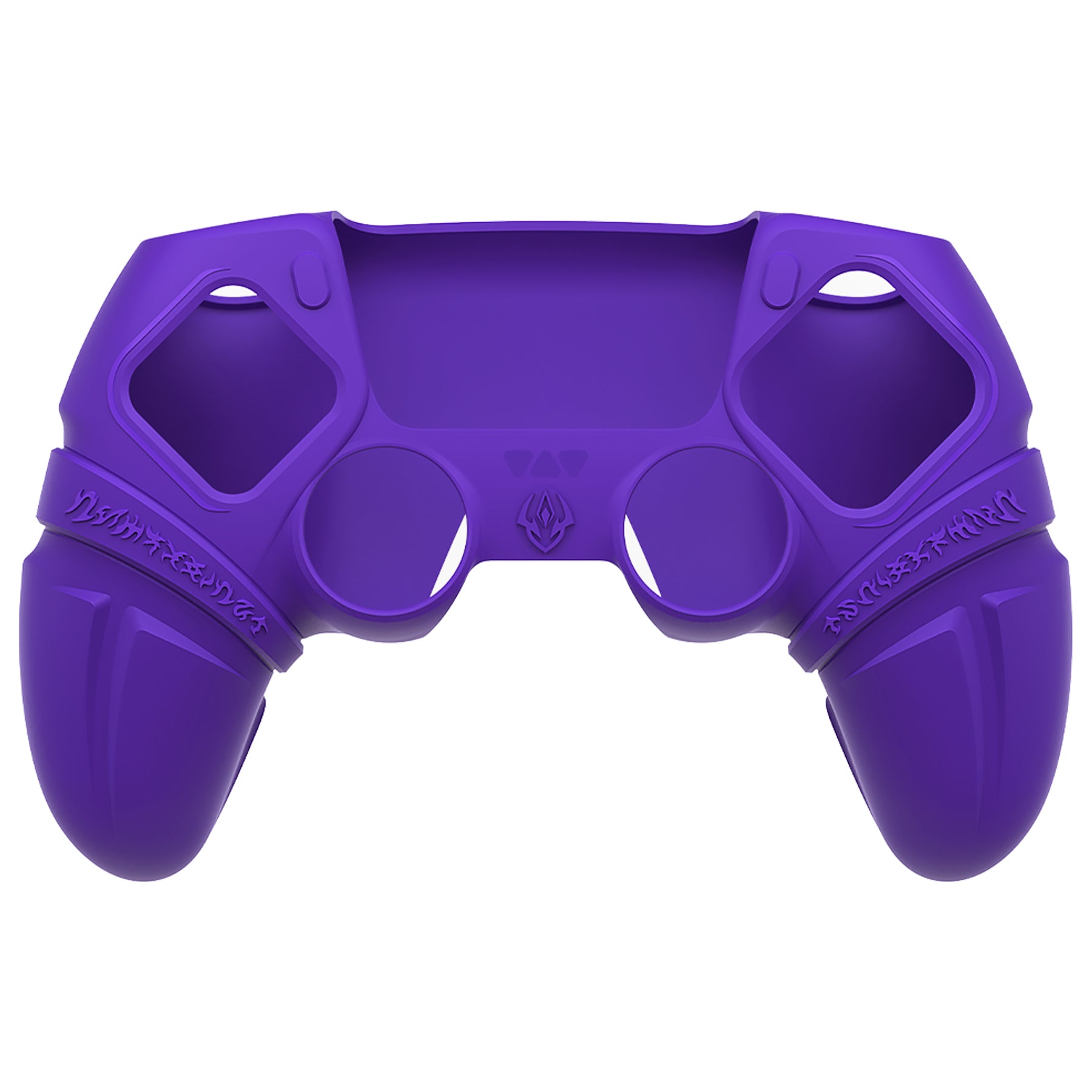 PlayVital 2 Set Runes Edition Silicone Cover Skin for PS5 Controller with Thumb Grips & Touchpad Skin & D-pad Area Sticker, Compatible with PS5 Charging Dock - Purple - FVEPFP007 PlayVital