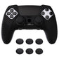 PlayVital 3D Studded Edition Anti-Slip Silicone Cover Case with Thumb Grip Caps for PS5 Edge Controller - Black - ETPFP001 PlayVital