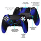 PlayVital 3D Studded Edition Anti-Slip Silicone Cover Case with Thumb Grip Caps for PS5 Edge Controller - Blue & Black - ETPFP006 PlayVital