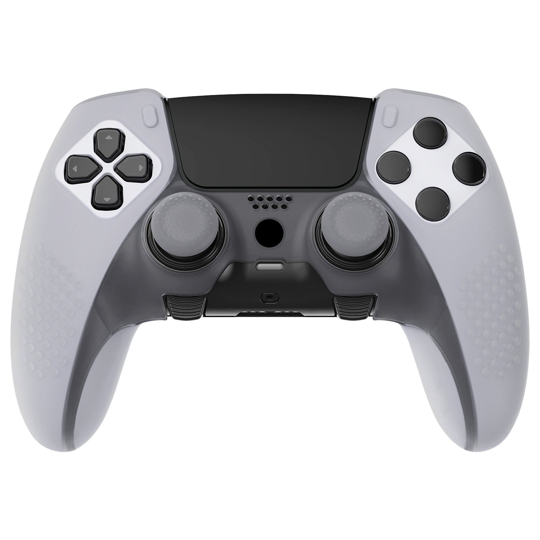 PlayVital PS5 Edge Control Clear White Anti-Slip Silicone Cover 
