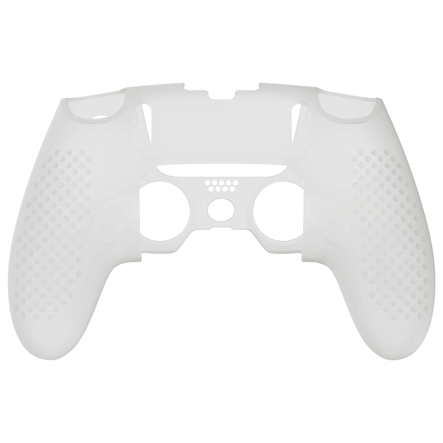 PlayVital 3D Studded Edition Anti-Slip Silicone Cover Case with Thumb Grip Caps for PS5 Edge Controller - Glow in Dark - Green - ETPFP007 PlayVital