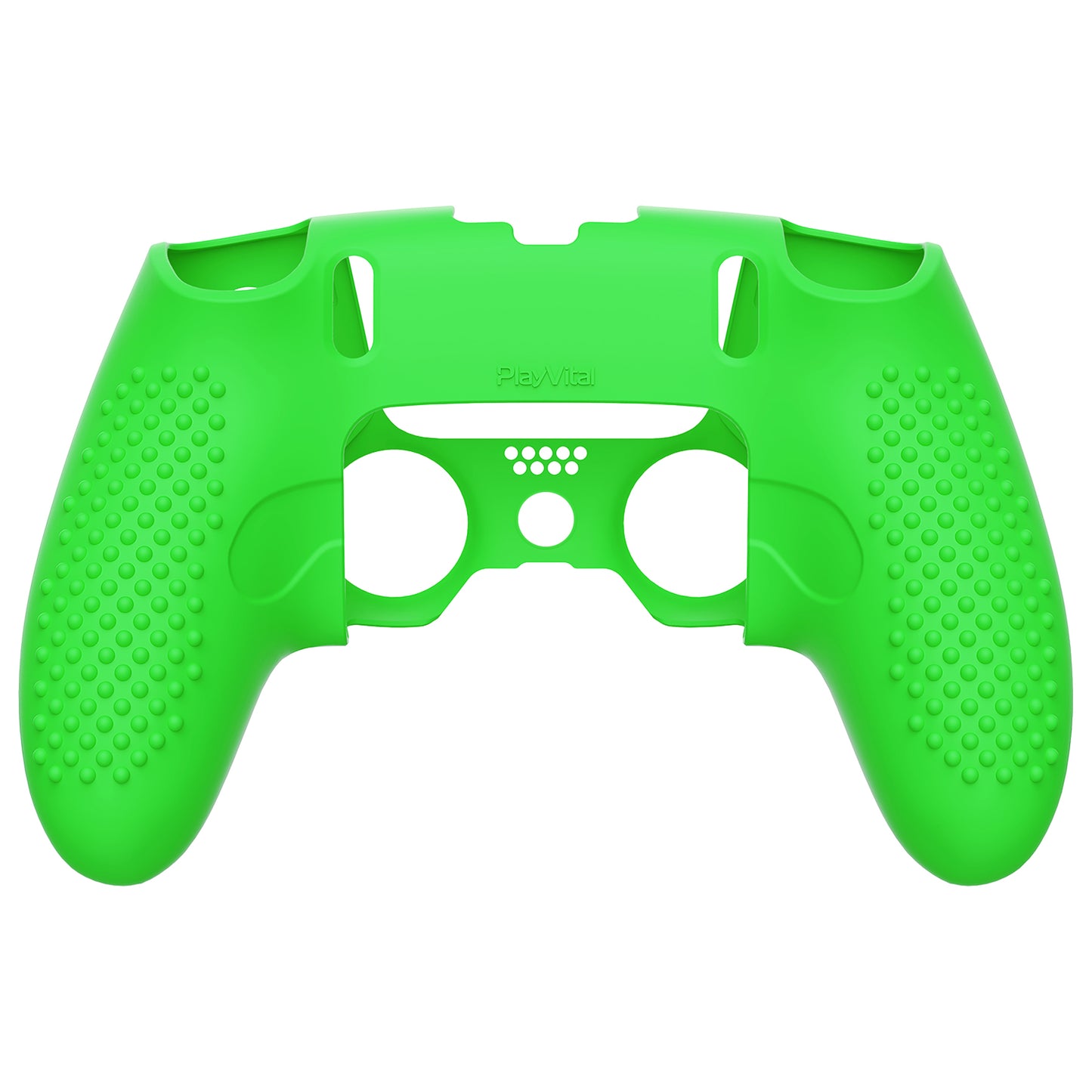 PlayVital 3D Studded Edition Anti-Slip Silicone Cover Case with Thumb Grip Caps for PS5 Edge Controller - Green - ETPFP012 PlayVital