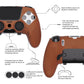 PlayVital 3D Studded Edition Anti-Slip Silicone Cover Case with Thumb Grip Caps for PS5 Edge Controller - Signal Brown - ETPFP016 PlayVital