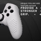 PlayVital 3D Studded Edition Anti-Slip Silicone Cover Case with Thumb Grip Caps for PS5 Edge Controller - White - ETPFP002 PlayVital