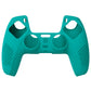 PlayVital 3D Studded Edition Anti-Slip Silicone Cover Skin with Thumb Grip Caps for PS5 Wireless Controller - Aqua Green - TDPF010 PlayVital