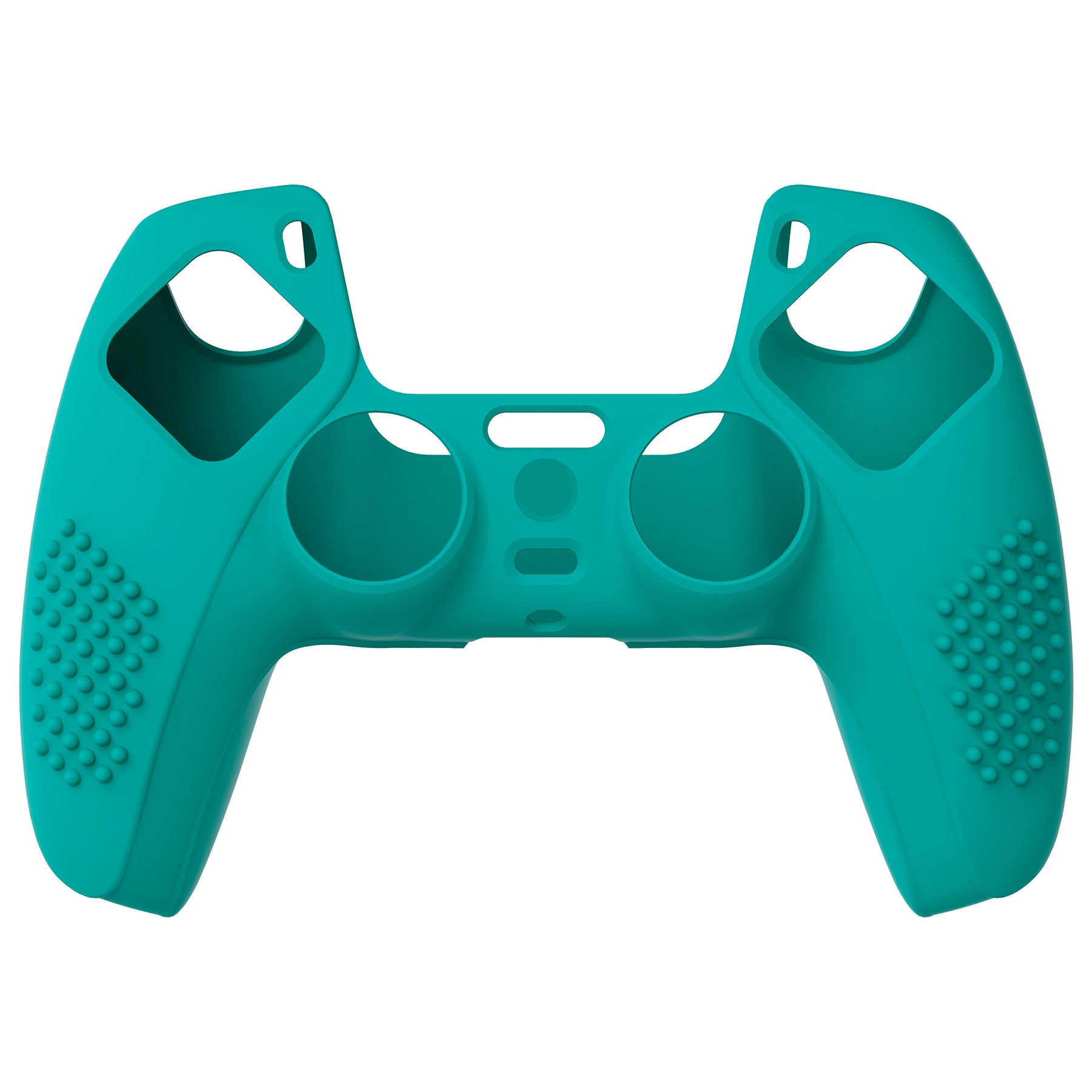 PlayVital 3D Studded Edition Anti-Slip Silicone Cover Skin with Thumb Grip Caps for PS5 Wireless Controller - Aqua Green - TDPF010 PlayVital