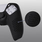 PlayVital 3D Studded Edition Anti-Slip Silicone Cover Skin with Thumb Grip Caps for PS5 Wireless Controller - Black - TDPF001 PlayVital