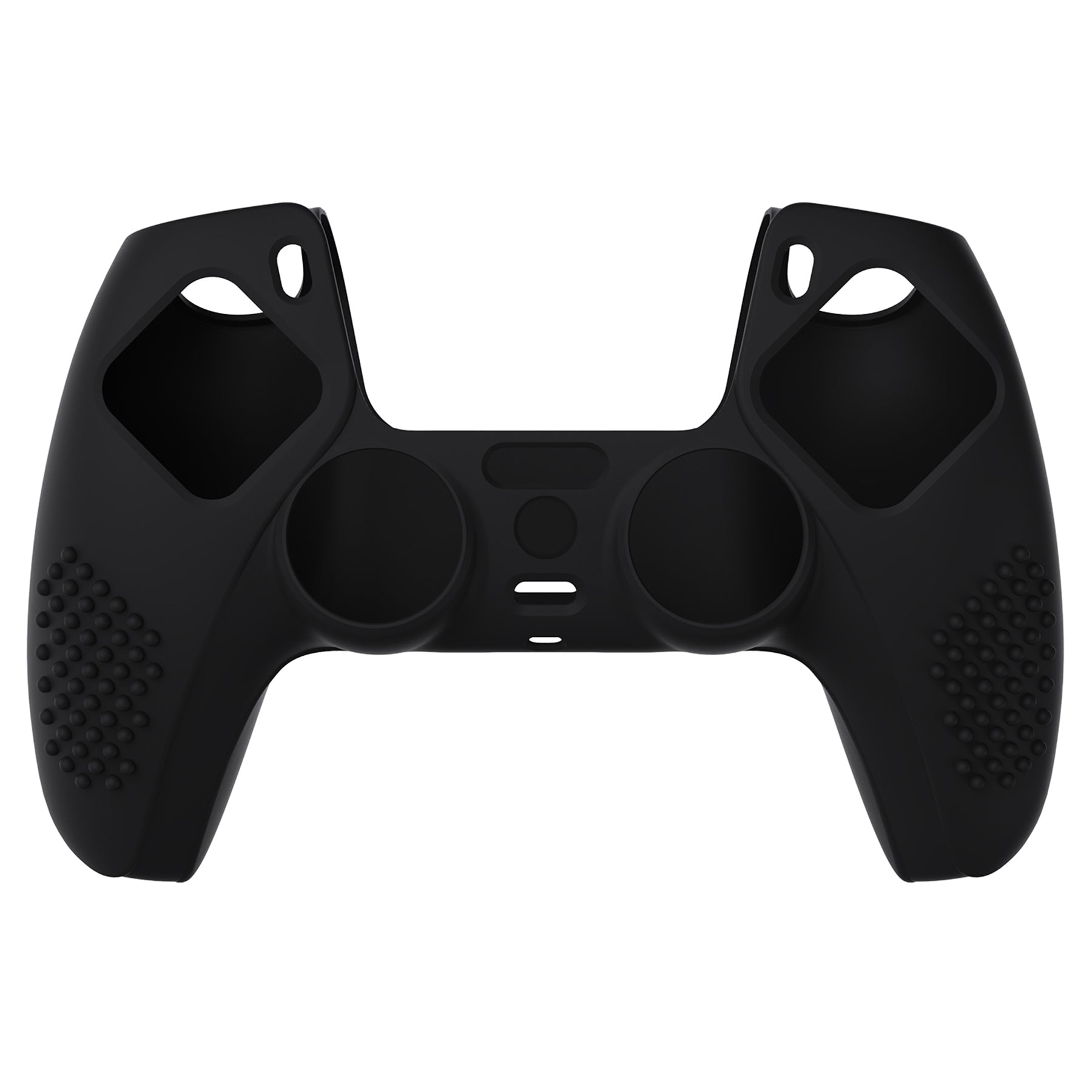 PlayVital 3D Studded Edition Anti-Slip Silicone Cover Skin with Thumb Grip Caps for PS5 Wireless Controller - Black - TDPF001 PlayVital