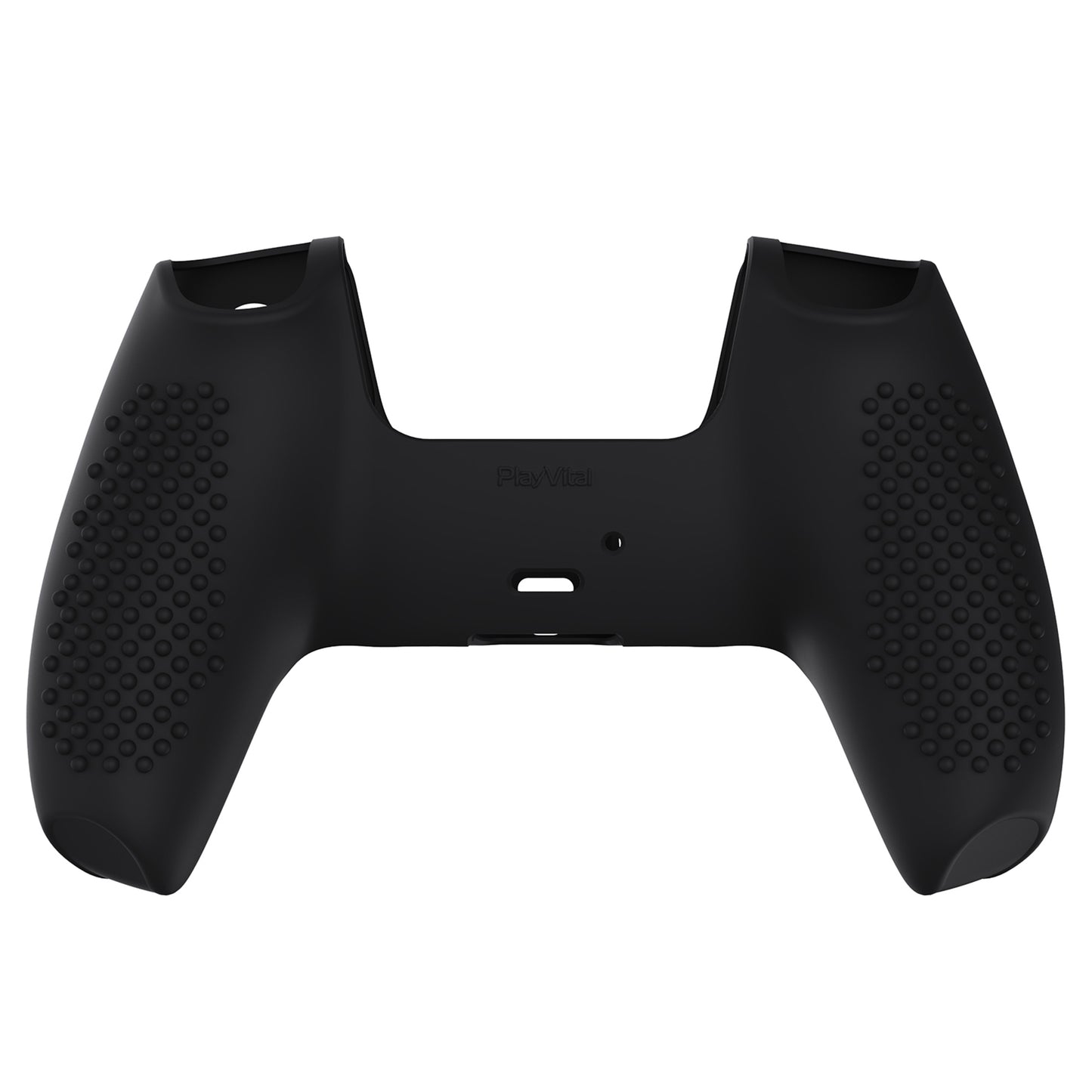 PlayVital 3D Studded Edition Anti-Slip Silicone Cover Skin with Thumb Grip Caps for PS5 Wireless Controller - Black - TDPF001 PlayVital