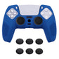 PlayVital 3D Studded Edition Anti-Slip Silicone Cover Skin with Thumb Grip Caps for PS5 Wireless Controller - Blue - TDPF008 PlayVital