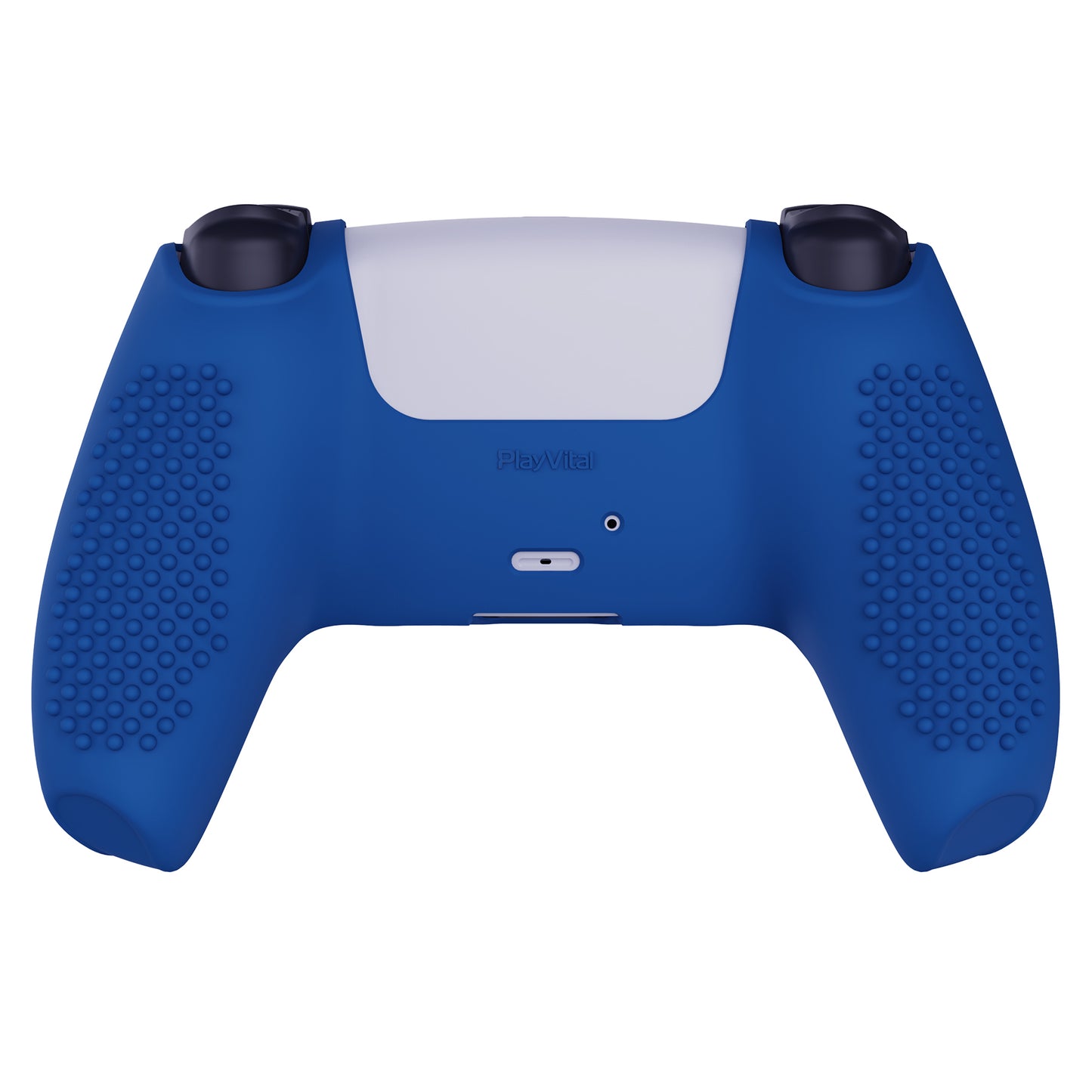PlayVital 3D Studded Edition Anti-Slip Silicone Cover Skin with Thumb Grip Caps for PS5 Wireless Controller - Blue - TDPF008 PlayVital
