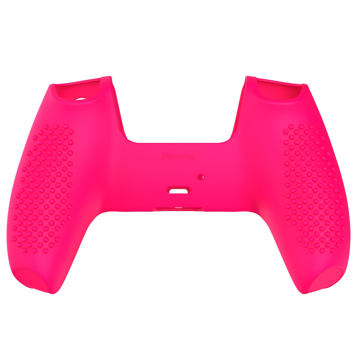 PlayVital 3D Studded Edition Anti-Slip Silicone Cover Skin with Thumb Grip Caps for PS5 Wireless Controller - Bright Pink - TDPF025 PlayVital