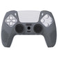 PlayVital 3D Studded Edition Anti-Slip Silicone Cover Skin with Thumb Grip Caps for PS5 Wireless Controller - Gray - TDPF006 PlayVital