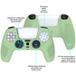 PlayVital 3D Studded Edition Anti-Slip Silicone Cover Skin with Thumb Grip Caps for PS5 Wireless Controller - Matcha Green - TDPF028 PlayVital