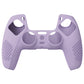 PlayVital 3D Studded Edition Anti-Slip Silicone Cover Skin with Thumb Grip Caps for PS5 Wireless Controller - Mauve Purple - TDPF009 PlayVital