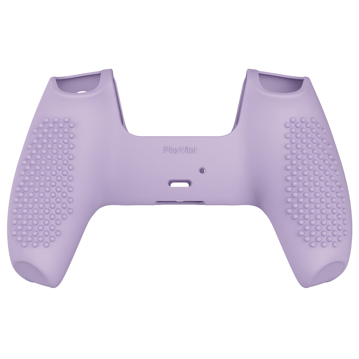 PlayVital 3D Studded Edition Anti-Slip Silicone Cover Skin with Thumb Grip Caps for PS5 Wireless Controller - Mauve Purple - TDPF009 PlayVital