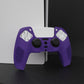 PlayVital 3D Studded Edition Anti-Slip Silicone Cover Skin with Thumb Grip Caps for PS5 Wireless Controller - Purple - TDPF007 PlayVital