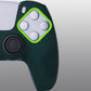 PlayVital 3D Studded Edition Anti-Slip Silicone Cover Skin with Thumb Grip Caps for PS5 Wireless Controller - Racing Green - TDPF004 PlayVital