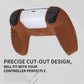 PlayVital 3D Studded Edition Anti-Slip Silicone Cover Skin with Thumb Grip Caps for PS5 Wireless Controller - Signal Brown - TDPF032 PlayVital
