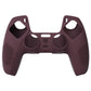 PlayVital 3D Studded Edition Anti-Slip Silicone Cover Skin with Thumb Grip Caps for PS5 Wireless Controller - Wine red - TDPF011 PlayVital