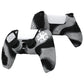 PlayVital 3D Studded Edition Anti-Slip Silicone Cover Skin with Thumb Grip Caps for PS5 Wireless Controller - New Hope Gray & Black - TDPF036 PlayVital