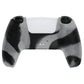 PlayVital 3D Studded Edition Anti-Slip Silicone Cover Skin with Thumb Grip Caps for PS5 Wireless Controller - New Hope Gray & Black - TDPF036 PlayVital