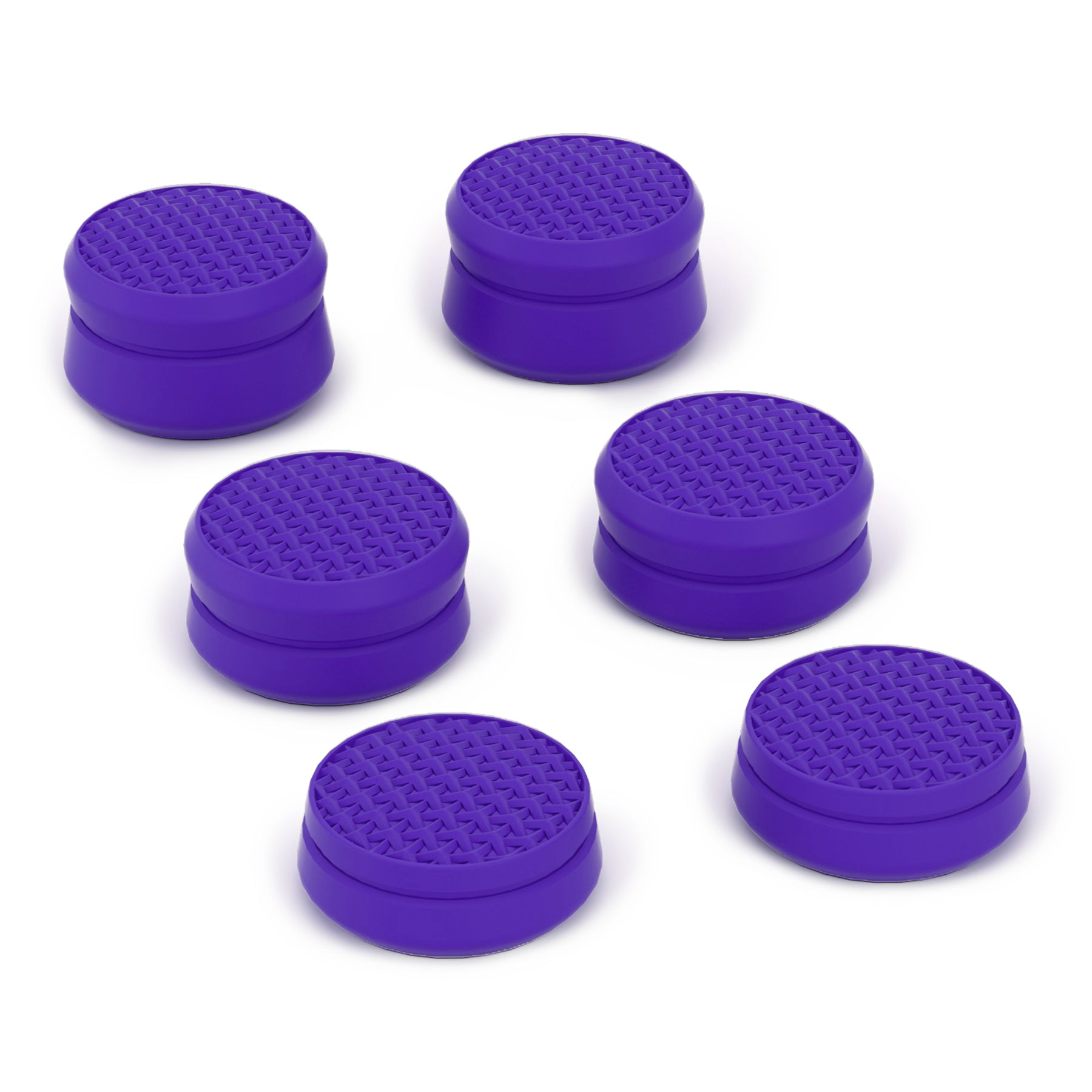 PlayVital 3 Height Armor Thumbs Cushion Caps Thumb Grips for ps5, for ps4, Thumbstick Grip Cover for Xbox Core Wireless Controller, Thumb Grip Caps for Xbox One, Elite Series 2, for Switch Pro - Purple - PJM3069 PlayVital