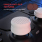 PlayVital 3 Height Armor Thumbs Cushion Caps Thumb Grips for ps5, for ps4, Thumbstick Grip Cover for Xbox Core Wireless Controller, Thumb Grip Caps for Xbox One, Elite Series 2, for Switch Pro - White - PJM3068 PlayVital