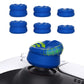 PlayVital 3 Height Hurricane Thumbs Cushion Caps Thumb Grips for ps5, for ps4, Thumbstick Grip Cover for Xbox Core Wireless Controller, Thumb Grips for Xbox One, Elite Series 2, for Switch Pro - Blue - PJM3065 PlayVital