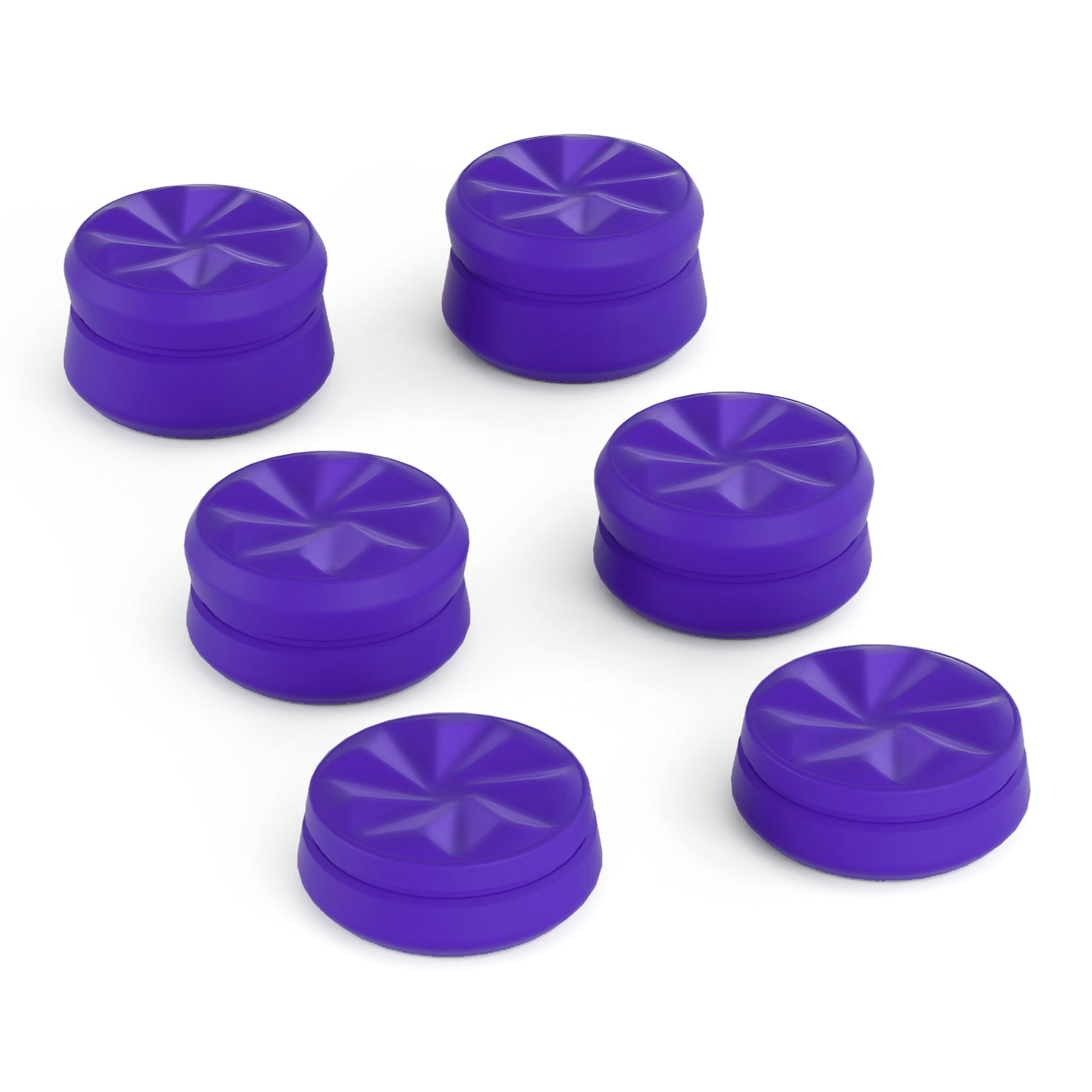 PlayVital 3 Height Hurricane Thumbs Cushion Caps Thumb Grips for ps5, for ps4, Thumbstick Grip Cover for Xbox Core Wireless Controller, Thumb Grips for Xbox One, Elite Series 2, for Switch Pro - Purple - PJM3064 PlayVital