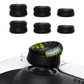 PlayVital 3 Height Turbine Thumbs Cushion Caps Thumb Grips for ps5, for ps4, Thumbstick Grip Cover for Xbox Core Wireless Controller, Thumb Grips for Xbox One, Elite Series 2, for Switch Pro - Black - PJM3052 PlayVital