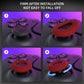 PlayVital 3 Pairs Silicone Thumbstick Rings for PS5 & PS4 & Xbox Series X/S & Xbox One/Elite Series 2 Core & Switch Pro Controller - Red & Blue & Purple - PFPJ145 PlayVital
