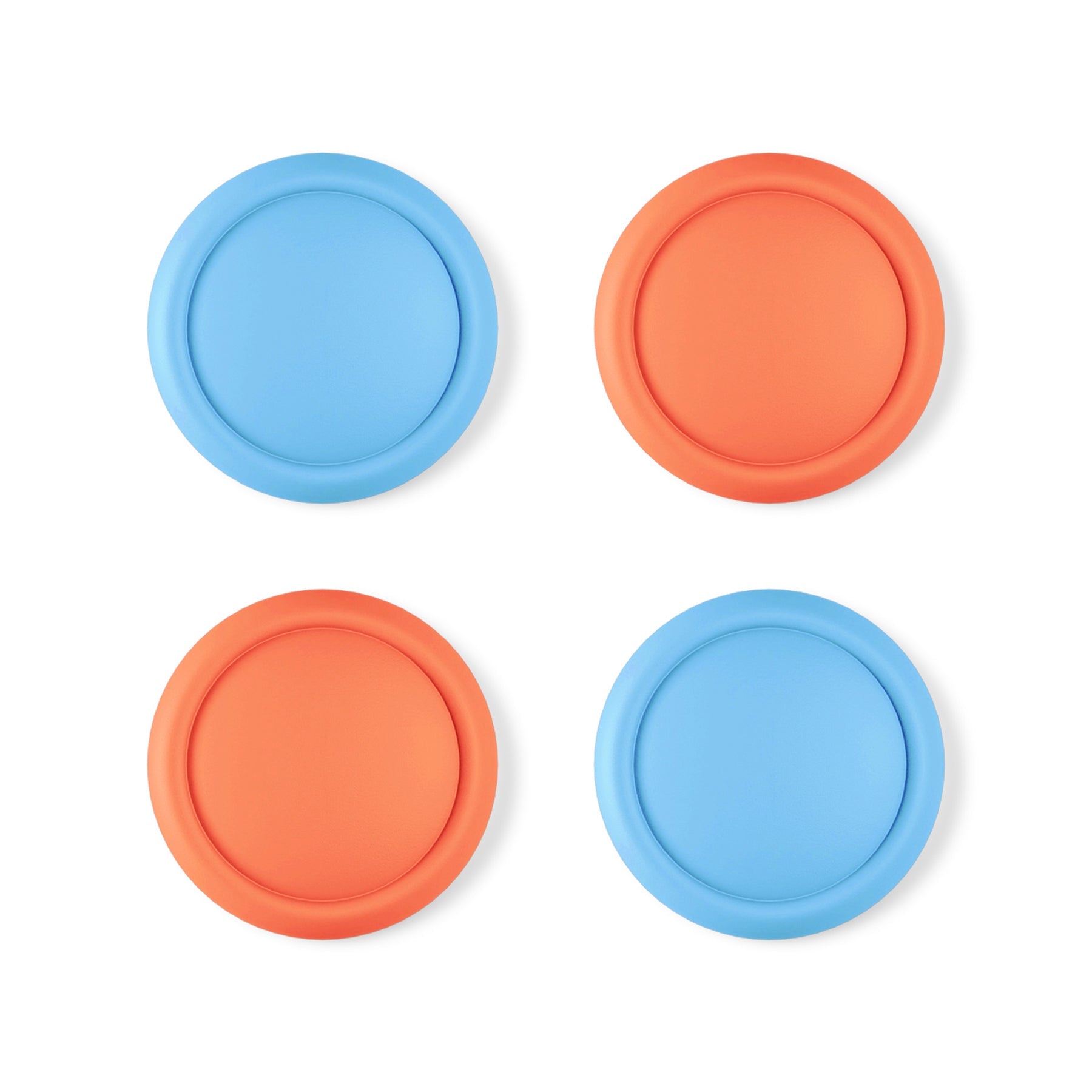 PlayVital 4Pcs Joystick Caps for Nintendo Switch 2, Silicone Thumbstick Grip Cover for Joycon 2 - Blue & Orange PlayVital