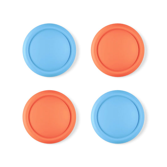 PlayVital 4Pcs Joystick Caps for Nintendo Switch 2, Silicone Thumbstick Grip Cover for Joycon 2 - Blue & Orange PlayVital