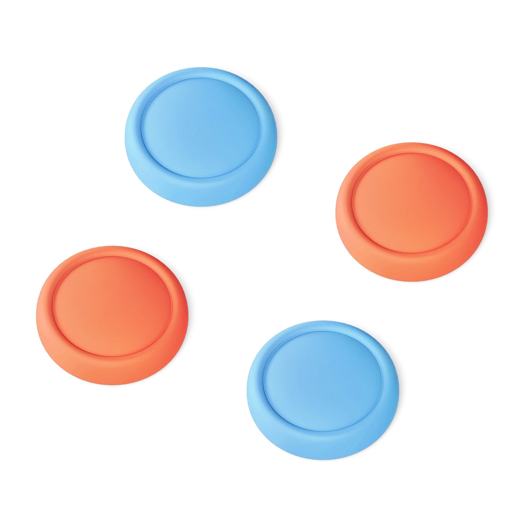 PlayVital 4Pcs Joystick Caps for Nintendo Switch 2, Silicone Thumbstick Grip Cover for Joycon 2 - Blue & Orange PlayVital