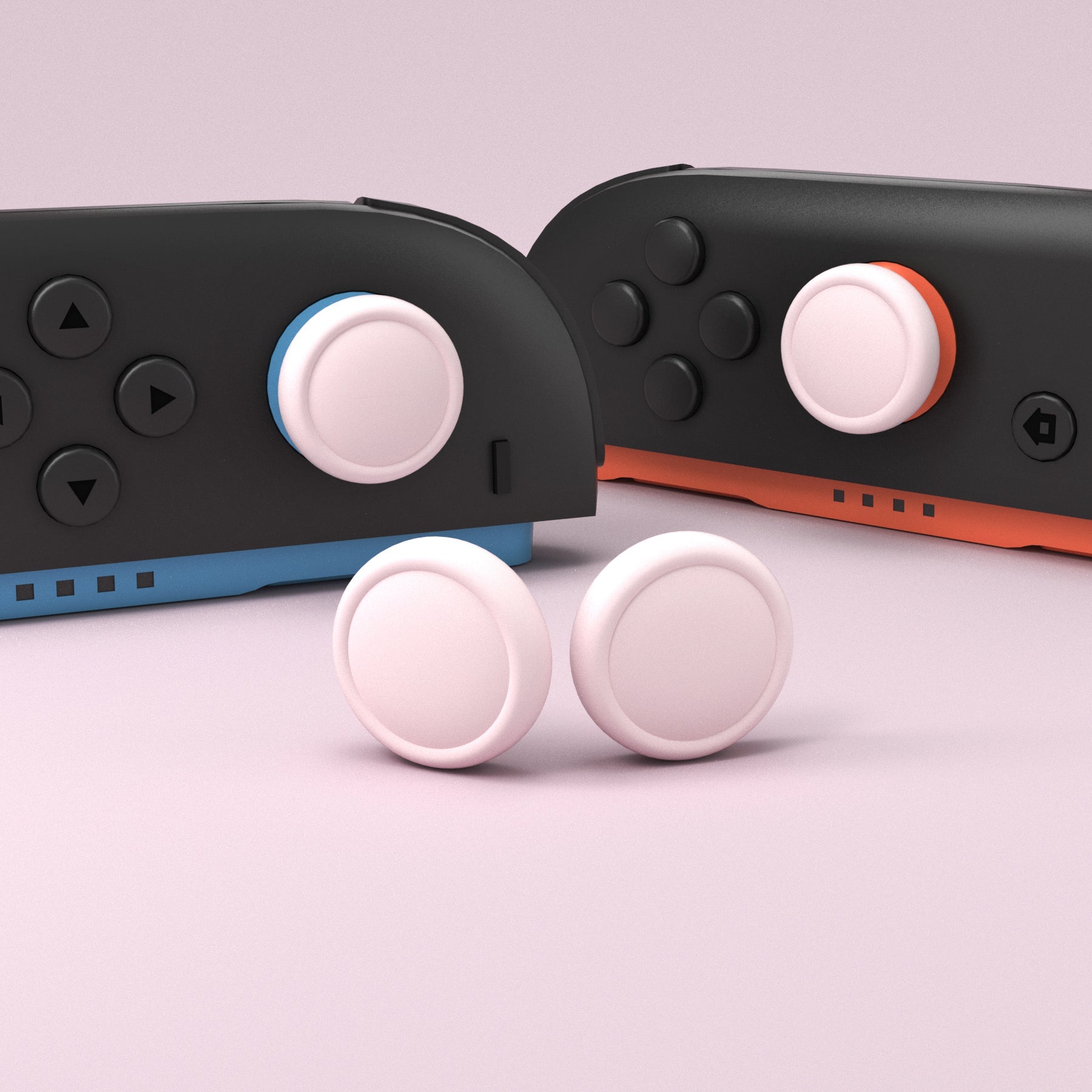 PlayVital 4Pcs Joystick Caps for Nintendo Switch 2, Silicone Thumbstick Grip Cover for Joycon 2 - Pink PlayVital
