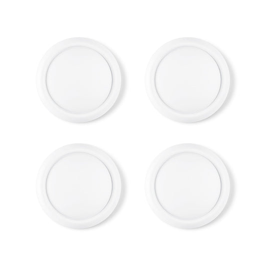 PlayVital 4Pcs Joystick Caps for Nintendo Switch 2, Silicone Thumbstick Grip Cover for Joycon 2 - White PlayVital