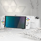 PlayVital AlterGrips Dockable Hard Shell Protective Case with Thumb Grip Caps & Button Caps for Nintendo Switch OLED - White playvital