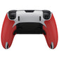 PlayVital Professional Textured Anti-Skid Sweat-Absorbent Controller Grip for PS5 Edge Wireless Controller - Red - PFPJ147