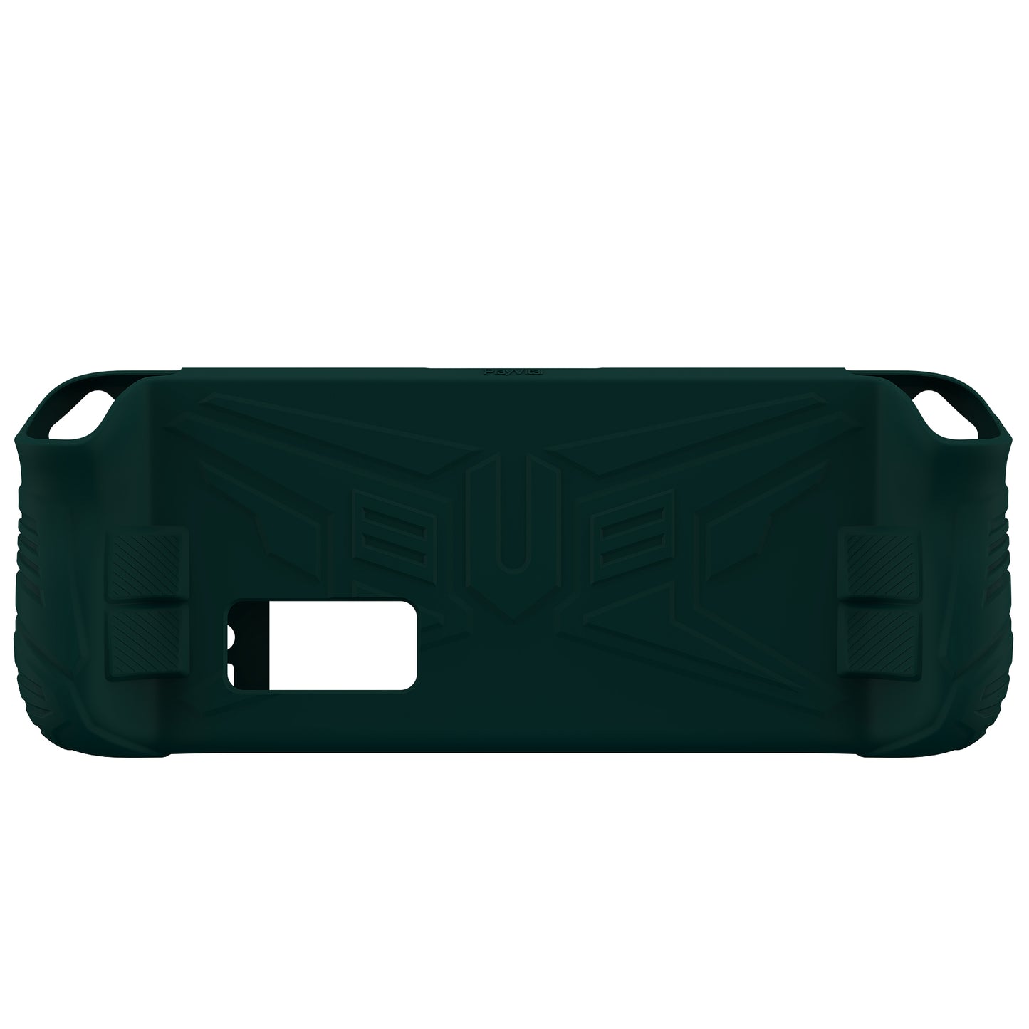 PlayVital Armor Series Protective Case for Steam Deck LCD, Soft Cover Silicone Protector for Steam Deck with Back Button Enhancement Designed & Thumb Grips Caps - Racing Green - XFSDP007 PlayVital