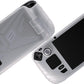 PlayVital Armor Series Soft Silicone Case Protector with Thumb Grips Caps for Steam Deck LCD - Back Button Enhancement Designed - Glow in Dark - Green - XFSDP004 PlayVital