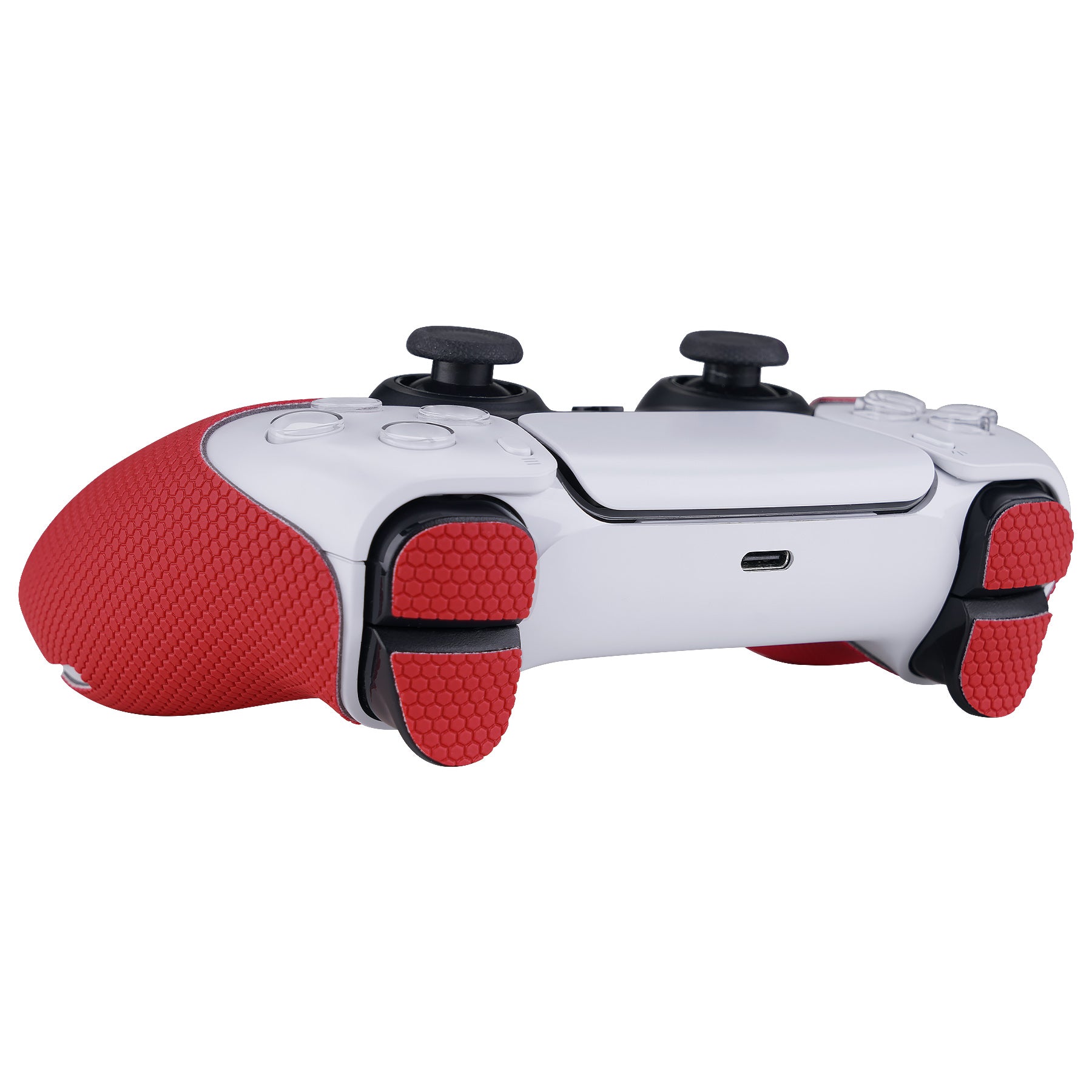 Red w Red Rubberized outlet Grip Ps5 Controller with 4 remappable paddles (Scuf Like