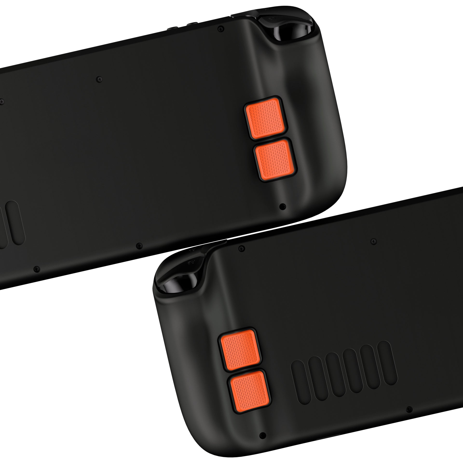 PlayVital Back Button Enhancement Set with 2 Different Thickness for Steam Deck LCD & OLED - Orange - PGSDM018 playvital