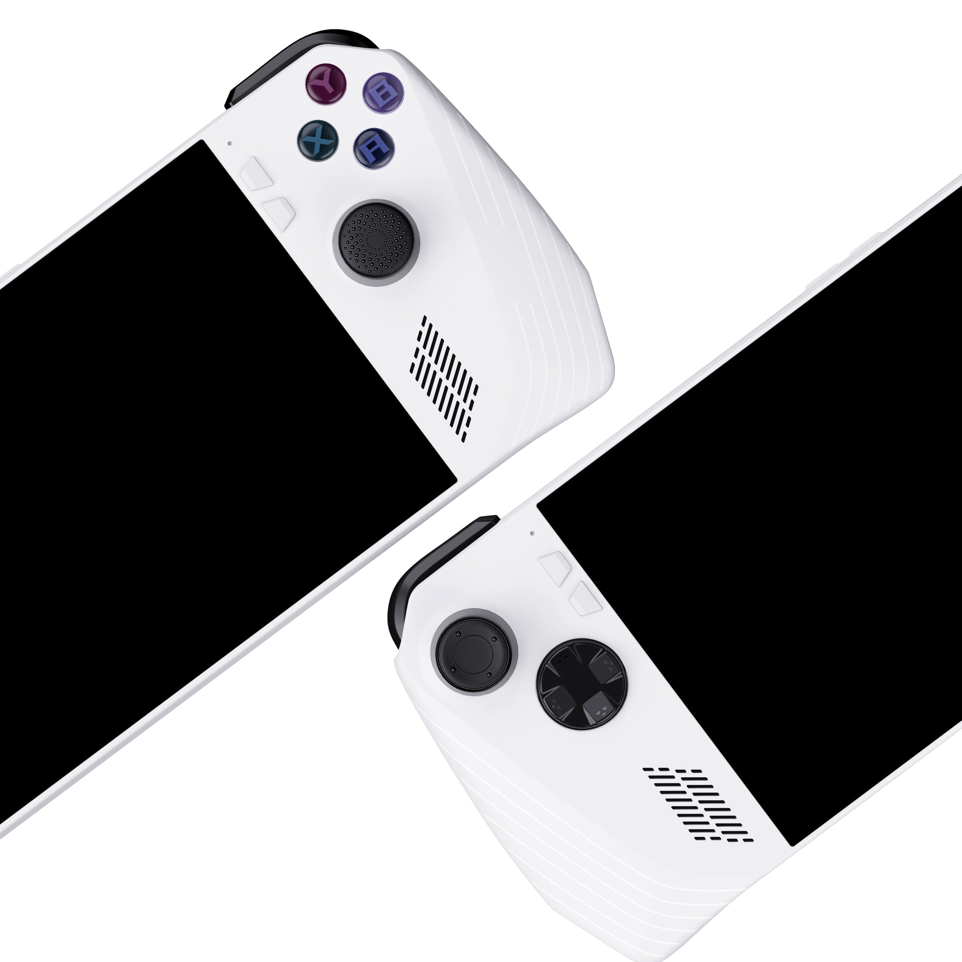 PlayVital Black Thumbsticks Grips Caps for ROG Ally, Silicone Thumb Grips Joystick Caps for ROG Ally - Raised Dots & Studded Design - TAURGM003 PlayVital