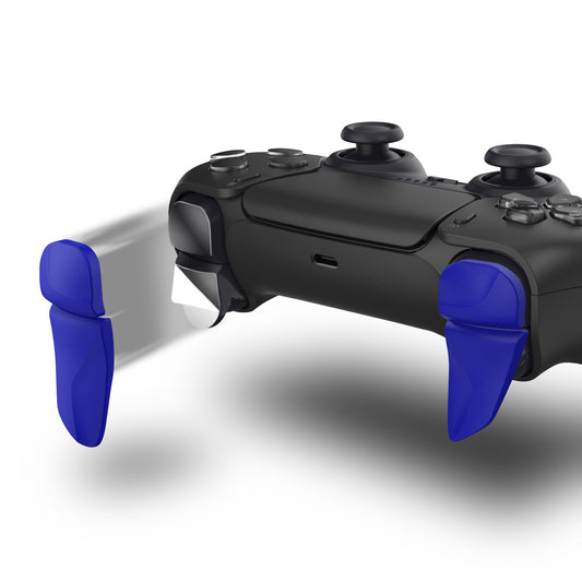 PlayVital Blade 2 Pair Shoulder Buttons Extension Triggers for PS5 & PS5 Edge Controller & PS Portal Remote Player - Blue - PFPJ153 PlayVital