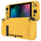 PlayVital Bright Yellow Protective Case for NS Switch, Soft TPU Slim Case Cover for NS Switch Console with Colorful ABXY Direction Button Caps - NTU6037G2 PlayVital