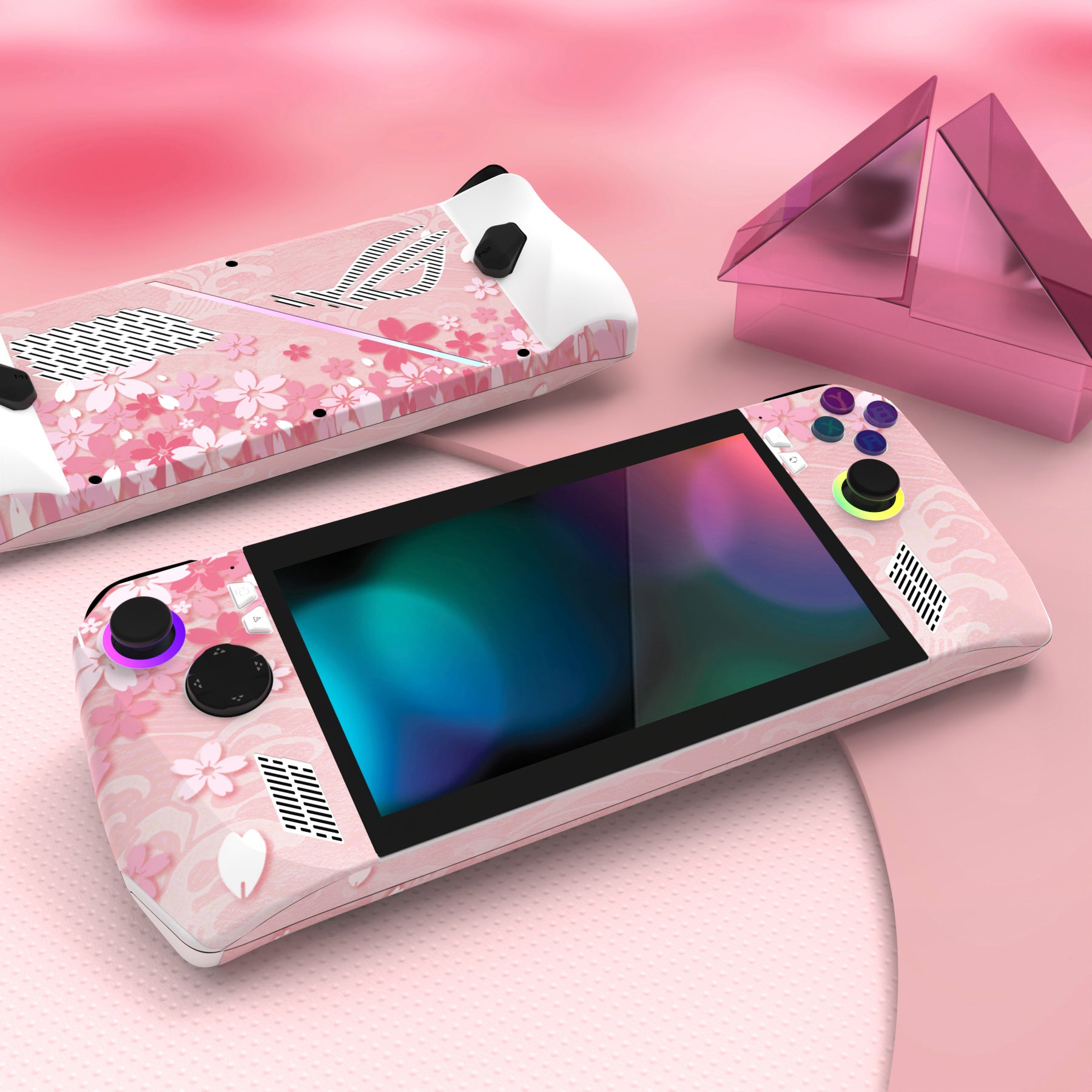 PlayVital Custom Stickers Vinyl Wraps Protective Skin Decal for ROG Ally  Console - Cherry Blossoms Petals - RGTM004