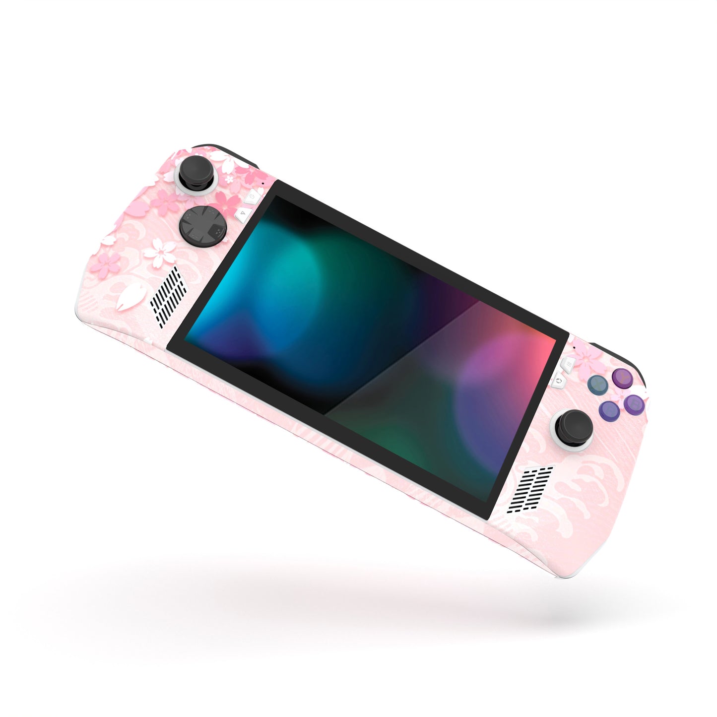 PlayVital Cherry Blossoms Petals Custom Stickers Vinyl Wraps Protective Skin Decal for ROG Ally Handheld Gaming Console - RGTM004 PlayVital